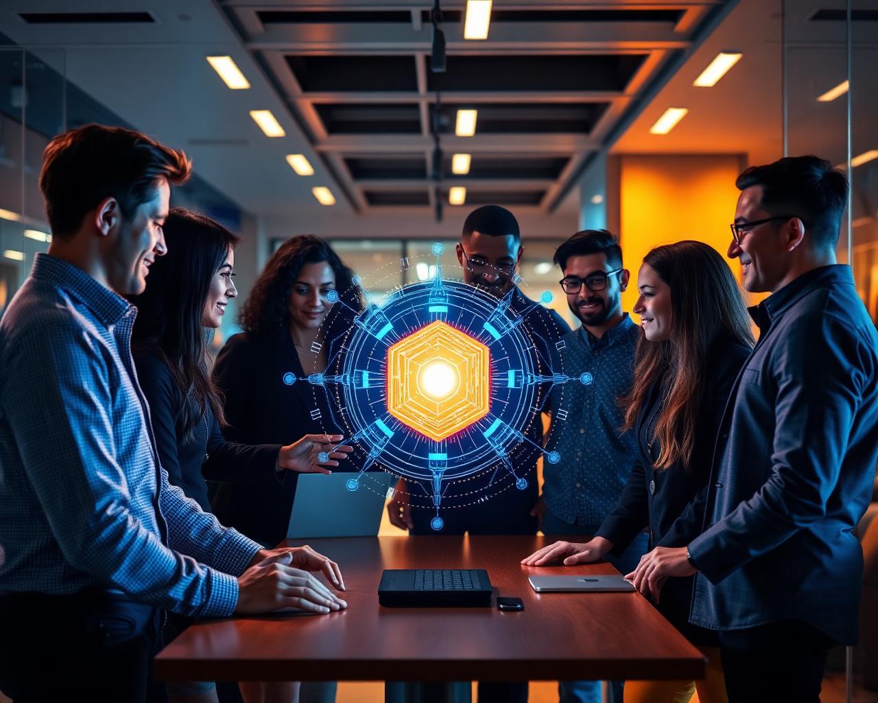 Team collaborating with Sevak AI